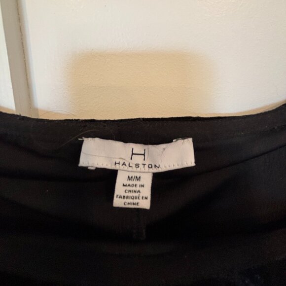 Halston Crushed Velvet Mini Dress - Picture 3 of 4